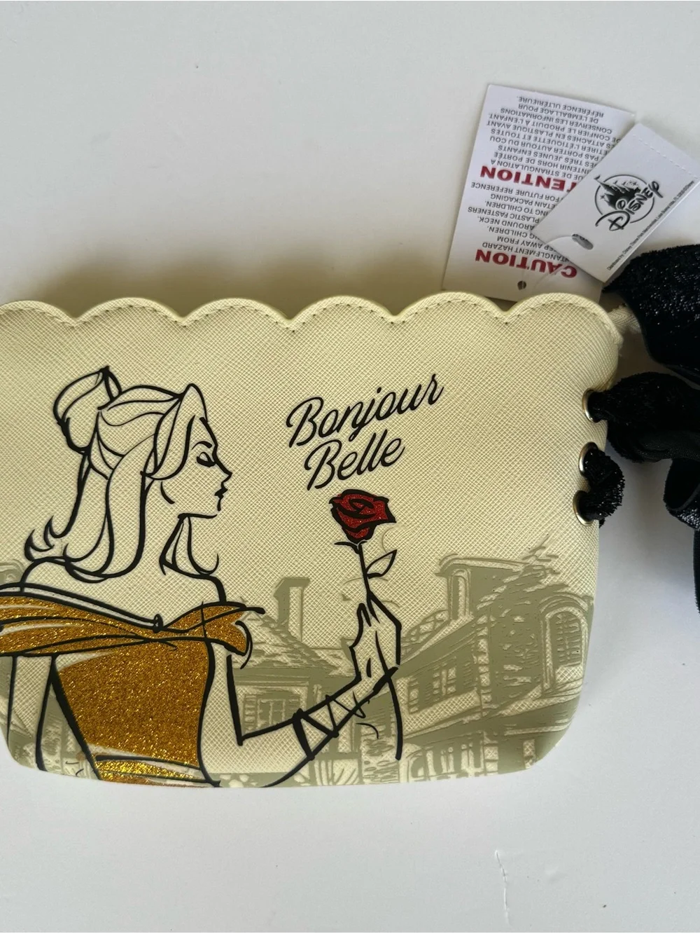 Disney Epcot World Showcase France Beauty & the Beast Bonjour Belle Makeup Bag - Picture 3 of 10